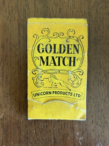 Golden match unicorn miniature - golden,