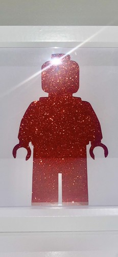 Red glitter lego spare - red,