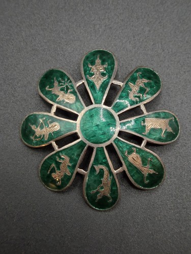 Vintage thai nielloware siam - vintage,