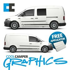 VW VOLKSWAGEN CADDY MAXI CAMPERVAN SIDE MOUNTAIN EDITION STRIPE GRAPHICS DECALS