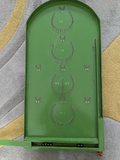 VINTAGE CHAD VALLEY BAGATELLE PIN BALL GAME TRADITIONAL ORIGINAL BALLS TABLE TOP