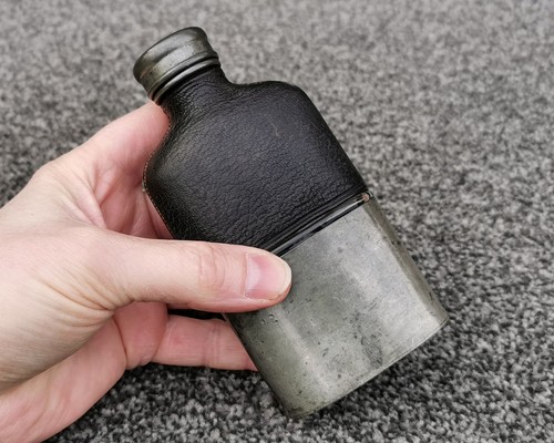 Antique pocket hip - antique, flask