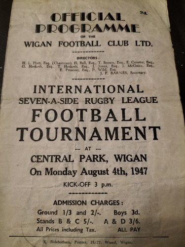 Rare rugby league wigan - rare,