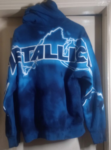 Metallica band hoodie blue - metallica,