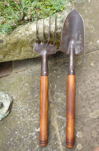 Vintage garden hand - hand, fork