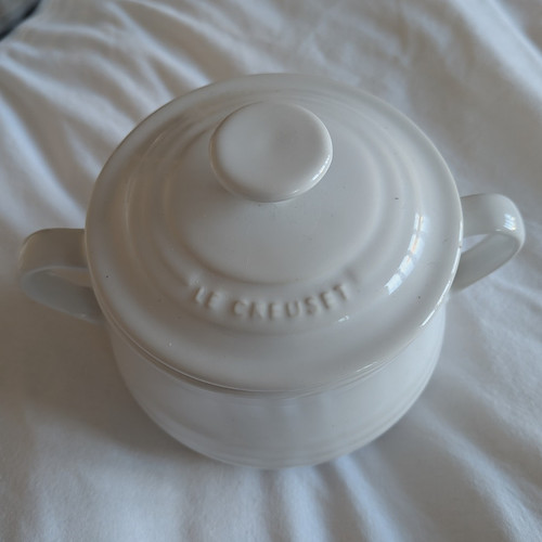 Creuset white ceramic round - creuset,
