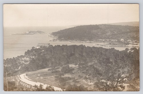 Illetas postcard used sepia - postcard,