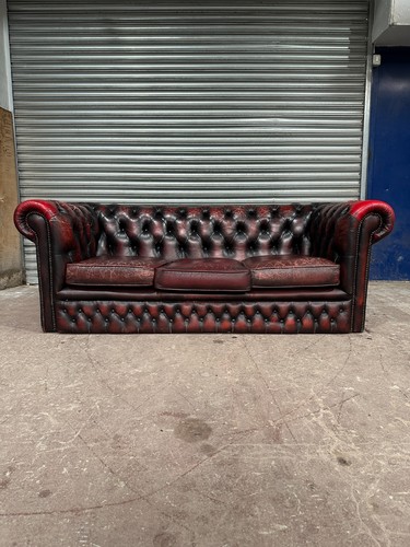 Vintage oxblood red - red, leather