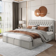 Upholstered Bed Ottoman Bed