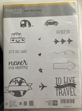 Stampin’ Up Project Life Let’s Get Away Clear Stamps Caravan Travel World Cases