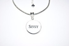 Sissy Word Charm Euro Anklet