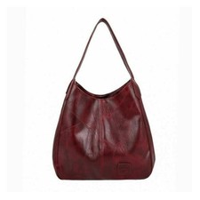 Women Designer Leather Shoulder Bag Large Capacity Ladies Handbag Hobo Tote