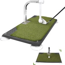 Golf Swing Trainer For Auction Golf Practice Mat Rubber Black 1 PCS