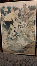 Large Signed Eddie Merckx Autograph Picture From 2001 Framed Picture