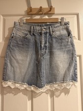 Saint Laurent Denim Mini Skirt