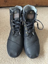 Toms Highland Botas Shoes Men’s 11.5 black Fold Over Shearling Lined Ankle Boots