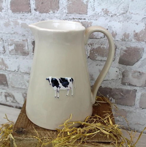Ceramic cow jug - jug, farmhouse