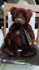Retired mohair charlie bear - charlie,