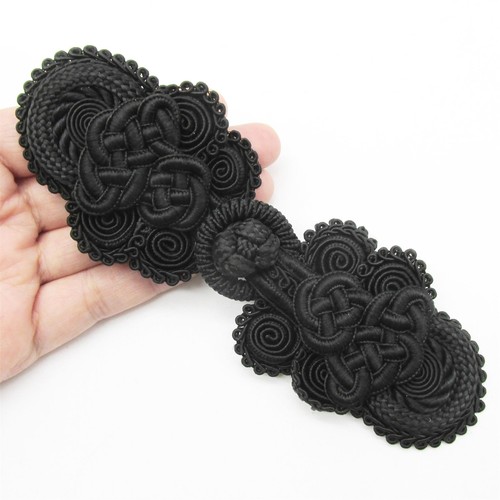 Ornate frog fastening black - frog,