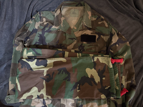 Airsoft woodland bdu shirt