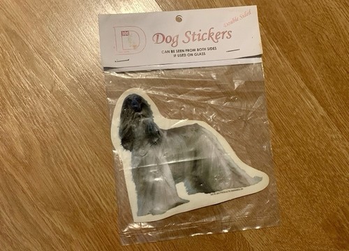 Afghan hound window - hound, sticker