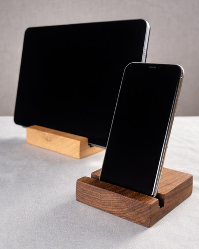 Solid wood ipad stand tablet - solid,