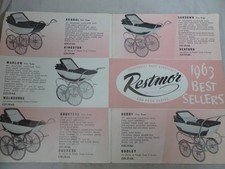 Restmor Coachbuilt Baby Carriages/Prams and Push Chairs 1963 Booklet