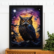 Night Owl Art Print Owl