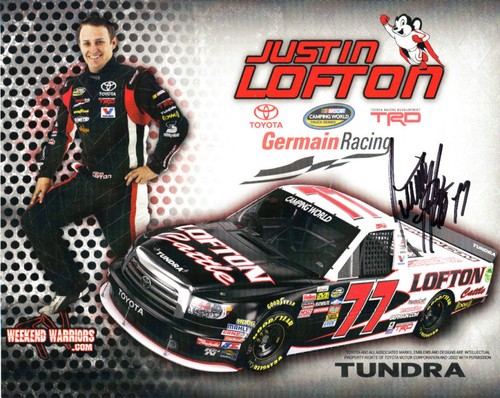 Justin lofton 2011 signed - lofton,
