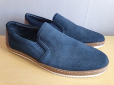 Pavers Navy Nubuck Leather