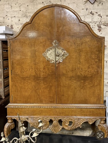 1920s drinks cabinet walnut - cabinet,