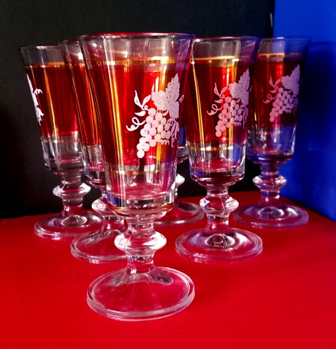 Wine ruby goblets - x, venetian