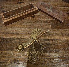 Antique Boat Whistle Neck Chain Vintage nautical Copper / brass keychain