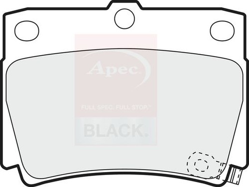 Apec black rear brake - rear, set