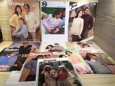 Vintage Knitting Magazines and Patterns Bundle Job Lot Sunbeam Robin Hayfield