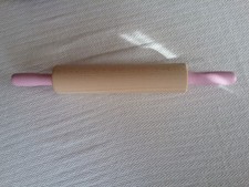 Pink & Natural Retro Style Wooden Rolling Pin