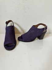 Moshulu Purple Leather Sandals Size UK 5 EU 38
