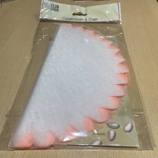 25 Fluorescent Orange Organza Tulle Circles bomboniere Favour Net