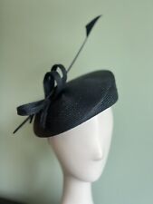 Whiteley Wedding  Pillbox Hat BNWT Pippa Navy Blue Made In England RRP £145