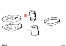 OEM BMW E12 E23 E24 528i 530i Front Strut Bump Stops LH / RH 31 33 1 117 662