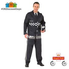 POLICEMAN - Adult Men's Police Office Costume - Fancy Dress - GENUINE RUBIES