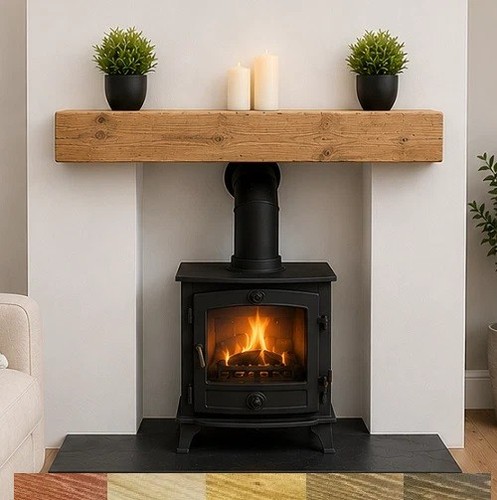 Wooden mantel shelf beam - wooden,