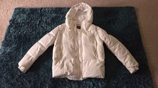 zara winter jacket unisex white