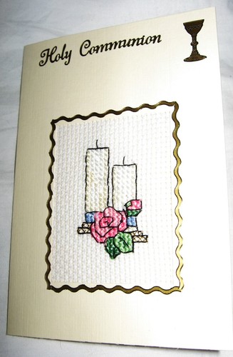 Communion card completed cross - card,