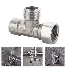 Stainless Steel G1/2 T-Adapter