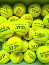 50 x USED TENNIS BALLS DUNLOP