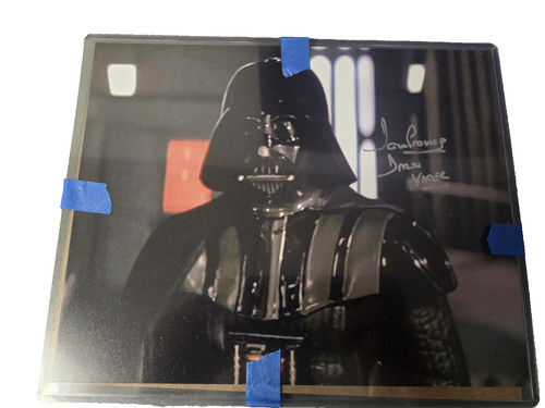 Dave prowse signed photo - photo, darth