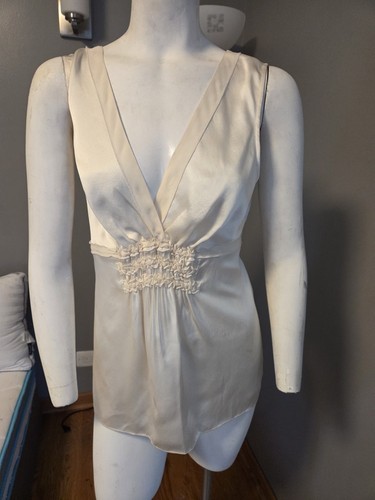 Bcbgmaxazria ivory silk - ivory,