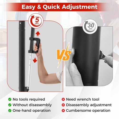 Height adjustable basketball - adjustable,