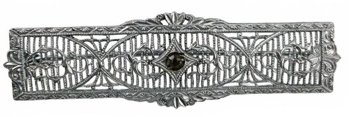 Vintage silver tone filigree - vintage,